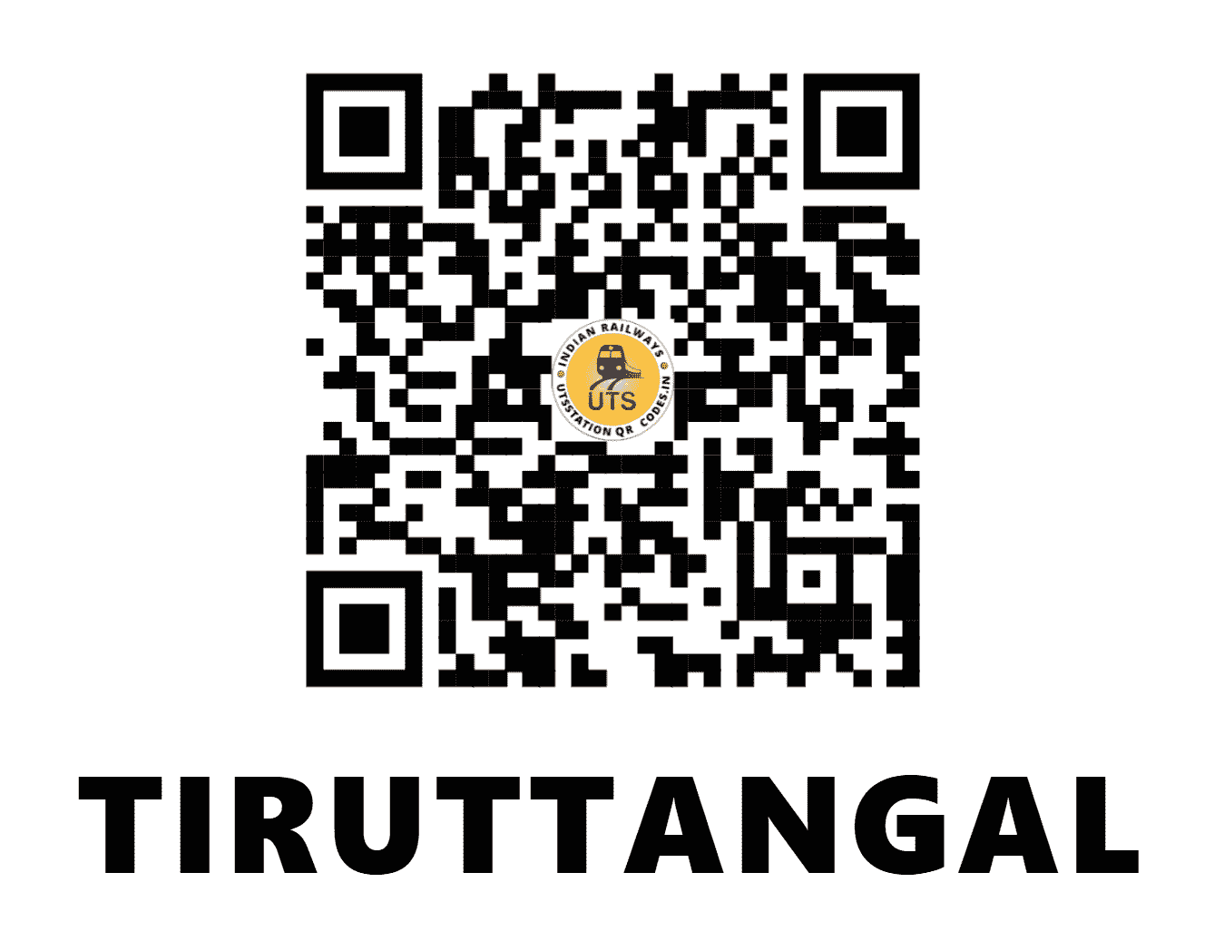 UTS QR Code for TIRUTTANGAL - TTL (SR - TAMIL NADU)